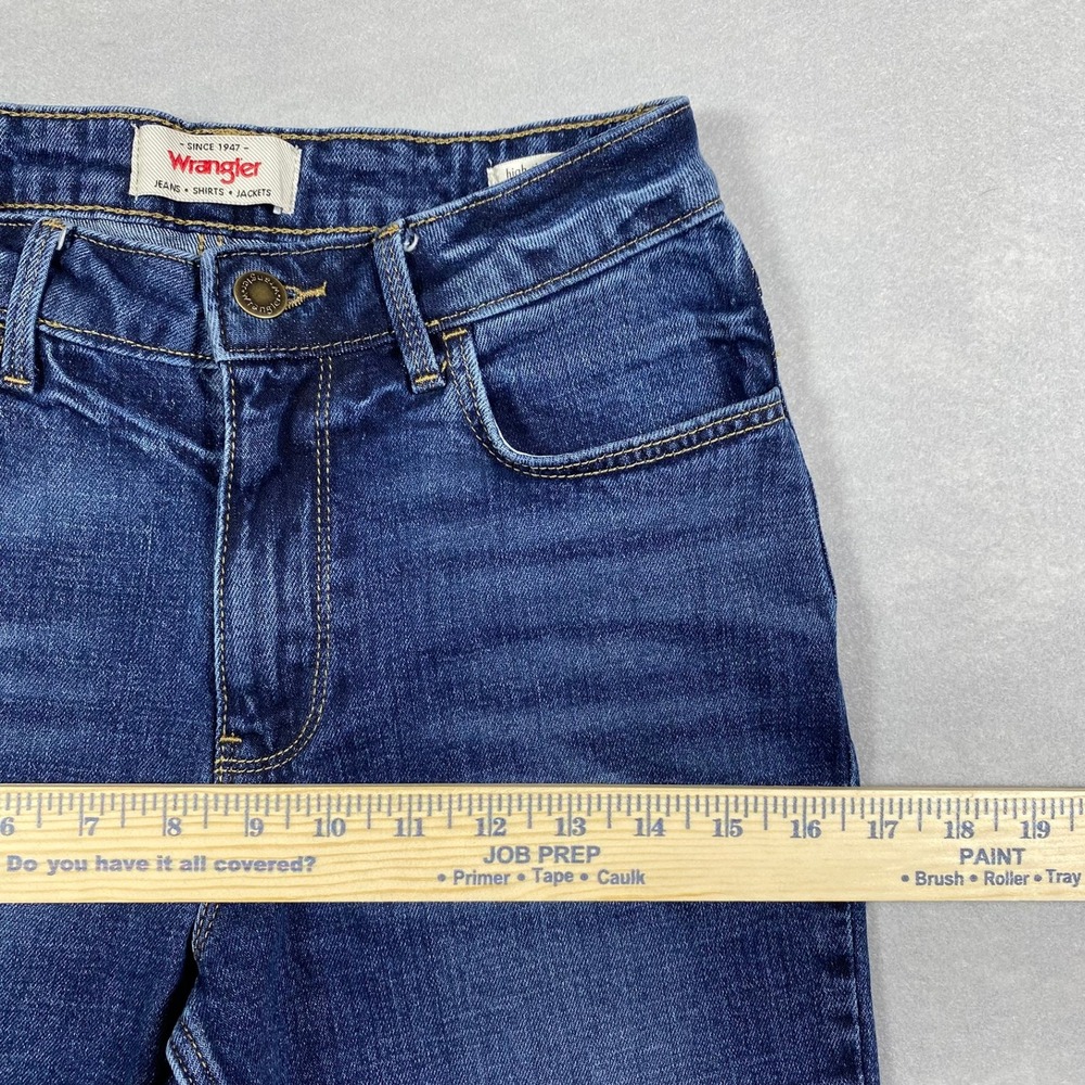Wrangler High Rise Fierce Flare Jeans Womens 2x30 Blue Denim Retro Western 70s - Picture 12 of 13